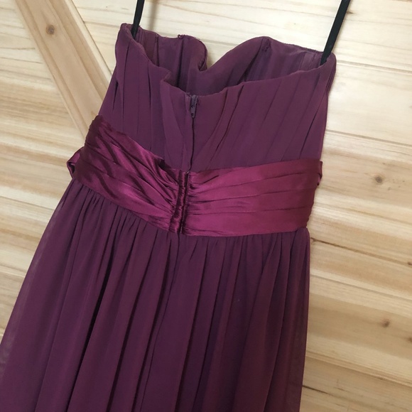 Liz Fields Floor Length Formal Dress Size 2 Berry - Picture 11 of 16